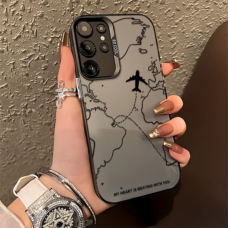 Samsung Galaxy A55 - غطاء هاتف مميز بتصميم مسار طائرة