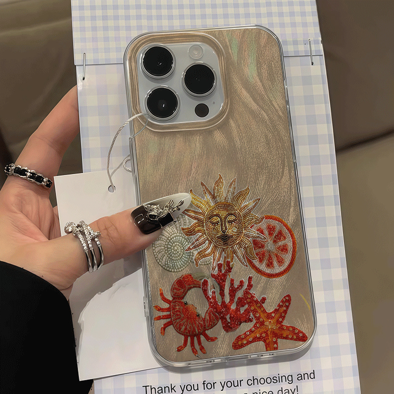 Xiaomi Redmi Note 14 - جراب هاتف صلب بتصميم سرطان البحر