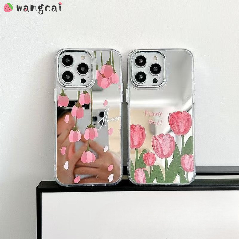 Realme Gt 6 - غطاء هاتف بتصميم زهور التوليب مع